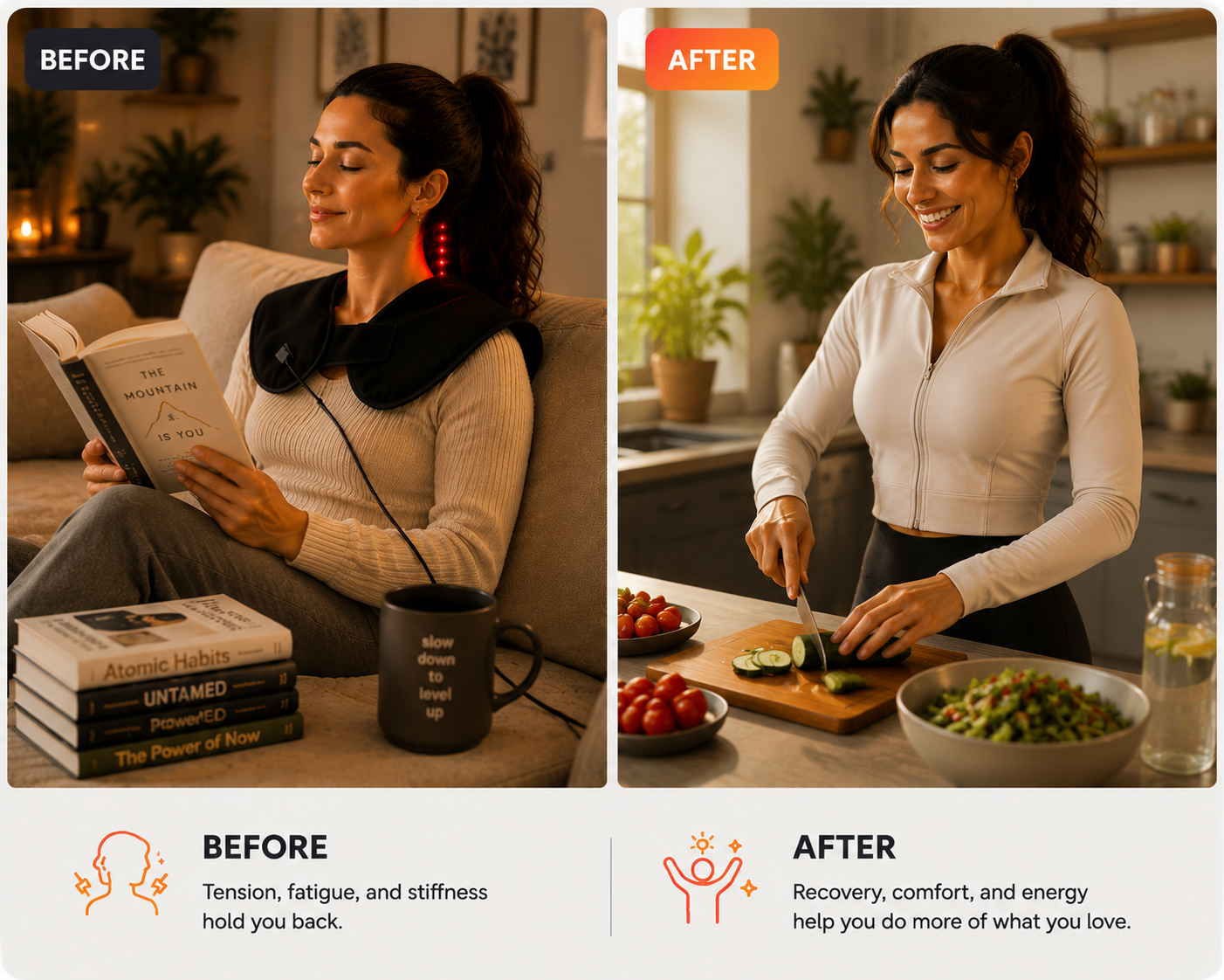 The Atlas Cape ~ Wearable Red Light Therapy for Neck & Shoulders