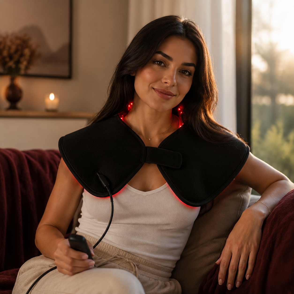 The Atlas Cape ~ Wearable Red Light Therapy for Neck & Shoulders